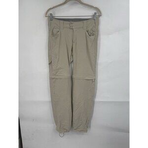 Columbia Convertible Hiking Pants Women 4 Khaki Adjustable Gorpcore Outdoor